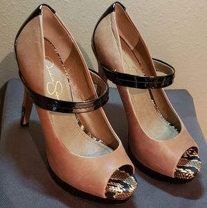 Leather Pump Jessica Simpson Ely